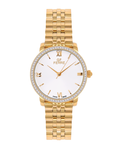 GFGP1344LZ.webp GF Ferre- Ladies- GP Case- Silver Dial- GP Band- CZ 70 - Image 1