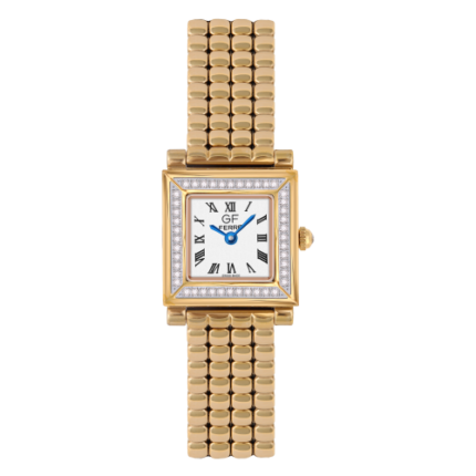 GF Ferre- Ladies- GP Case- Silver Dial- GP Band- 45 CZ