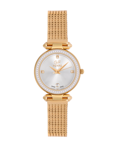 GFGP170045LZ.webp GF Ferre- Ladies- GP Case- White Dial- GP Band- CZ - Image 1