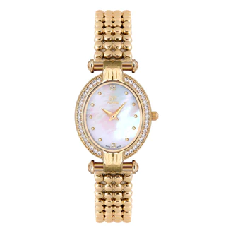 GF Ferre- Ladies- GP Case- MOP Dial- GP Band- CZ