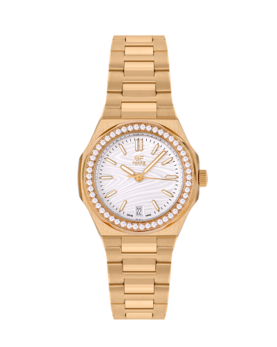 GFGP2388LZ.webp GF Ferre- Ladies- GP Case- Silver Dial- GP Band- CZ - Image 1
