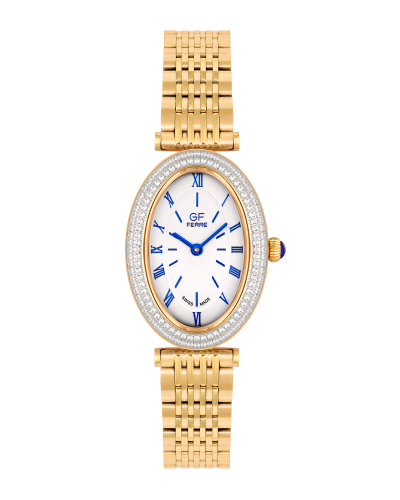 GFGP8090LZ.webp GF Ferre- Ladies- GP Case- Silver Dial- GP Band- CZ - Image 1