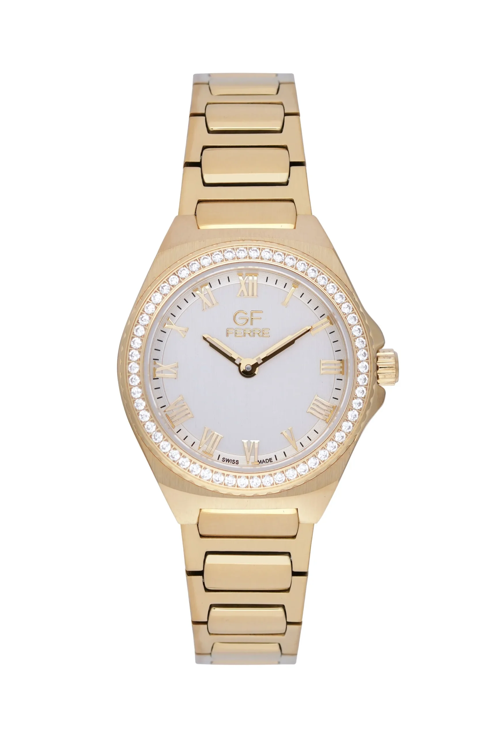 GFGPW25263LZ.webp GF Ferre- Ladies- GP Case- Silver Dial- GP Band- CZ - Image 1