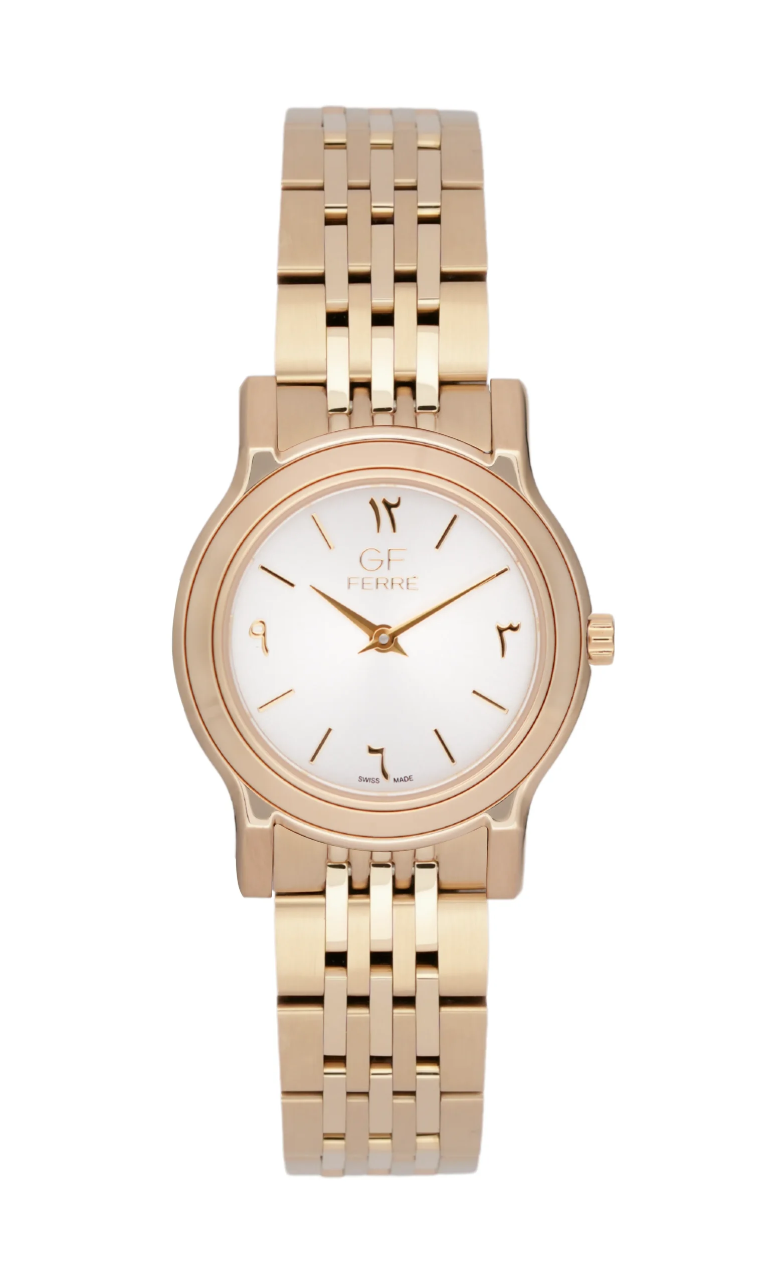 GFGPW29614DL.webp GF Ferre- Ladies- GP Case- White Dial- GP Band - Image 1