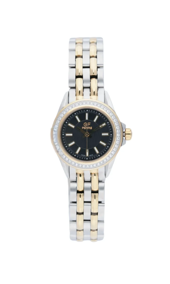 GF Ferre- Ladies- TTGP Case- Black Dial- TTGP Band- CZ 53 - Image 1