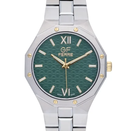 GF Ferre-Gents- TTGP Case- Green Dial- SS Band
