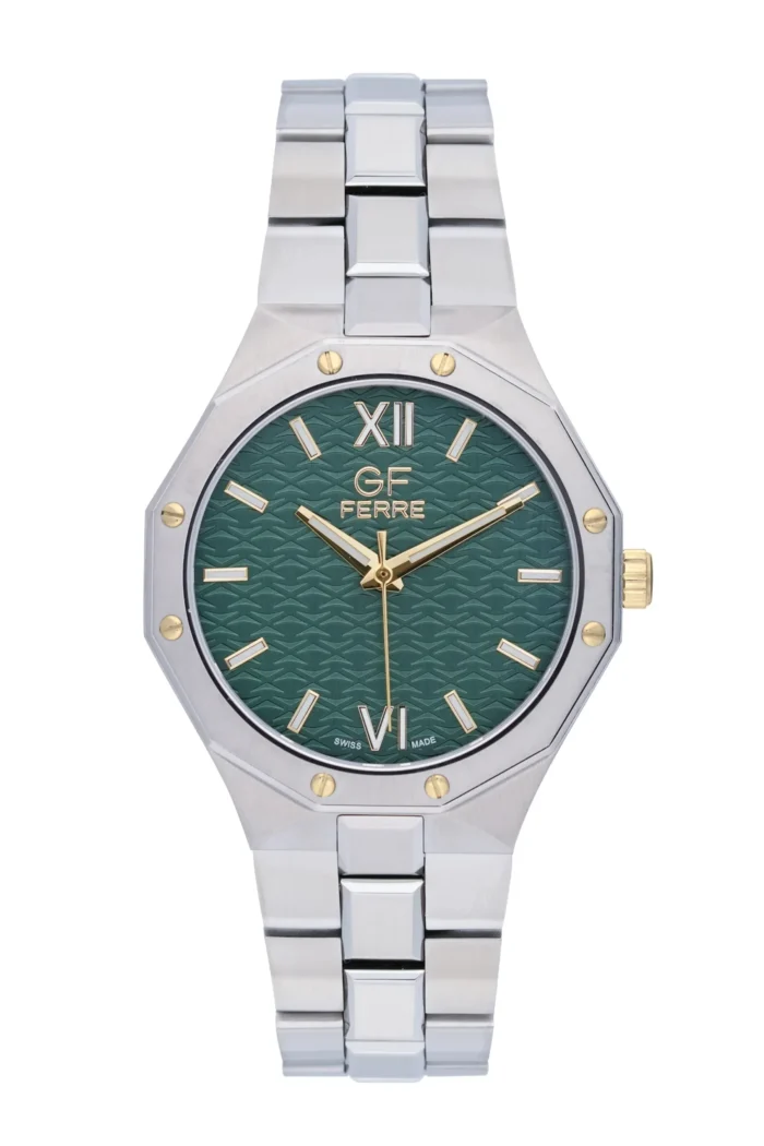 GF Ferre-Gents- TTGP Case- Green Dial- SS Band - Image 1