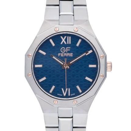 GF Ferre- Gents- TTRG Case- Blue Dial- SS Band