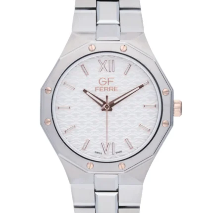 GF Ferre- Gents- TTRG Case- Silver Dial- SS Band