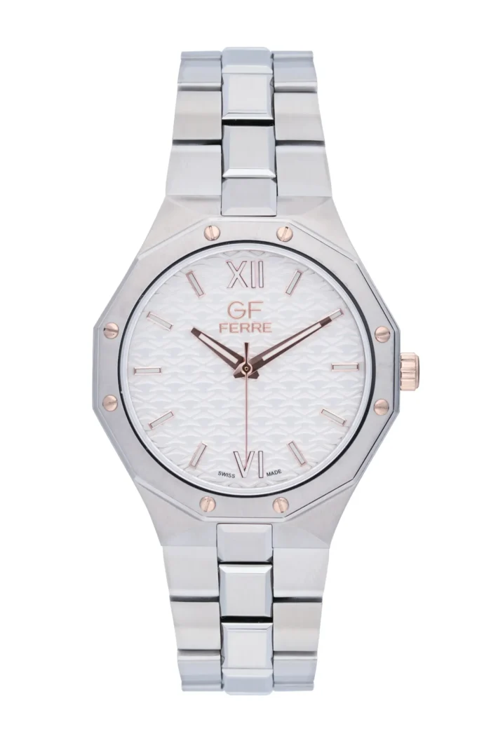 GF Ferre- Gents- TTRG Case- Silver Dial- SS Band - Image 1
