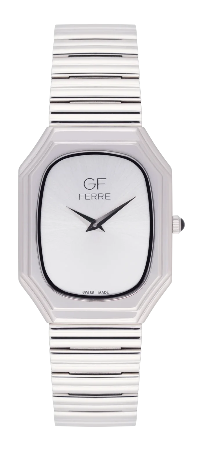 GF Ferre- Gents- SS Case- Silver Dial- SS Band - Image 1