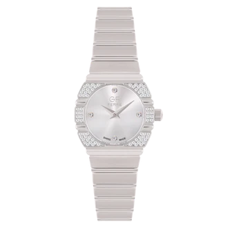 GF Ferre- ladies- SS Case- MOP Dial- SS Band- CZ