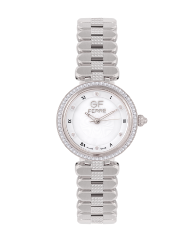 GFSS170039LZ.webp GF Ferre- Ladies- SS Case- MOP Dial- SS Band- CZ - Image 1