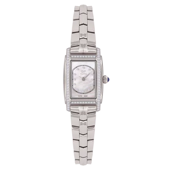 GF Ferre- Ladies- SS Case- MOP Dial- SS Band- CZ