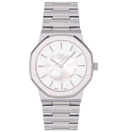 GF Ferre- Gents- SS Case- MOP Dial- SS Band