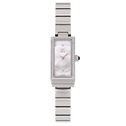 GF Ferre- Ladies-SS Case- Mop Dial- SS Band- CZ