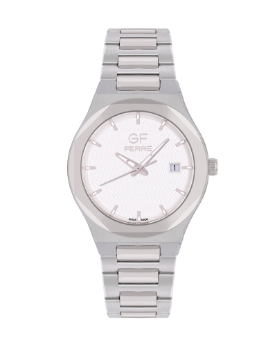 GFSS3229G.webp GF FERRE- Gents- SS Case- Silver dial- SS Band - Image 1