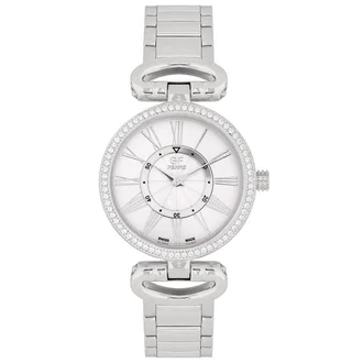 GF Ferre- Ladies- SS Case- Silver Dial- SS Band- CZ 78