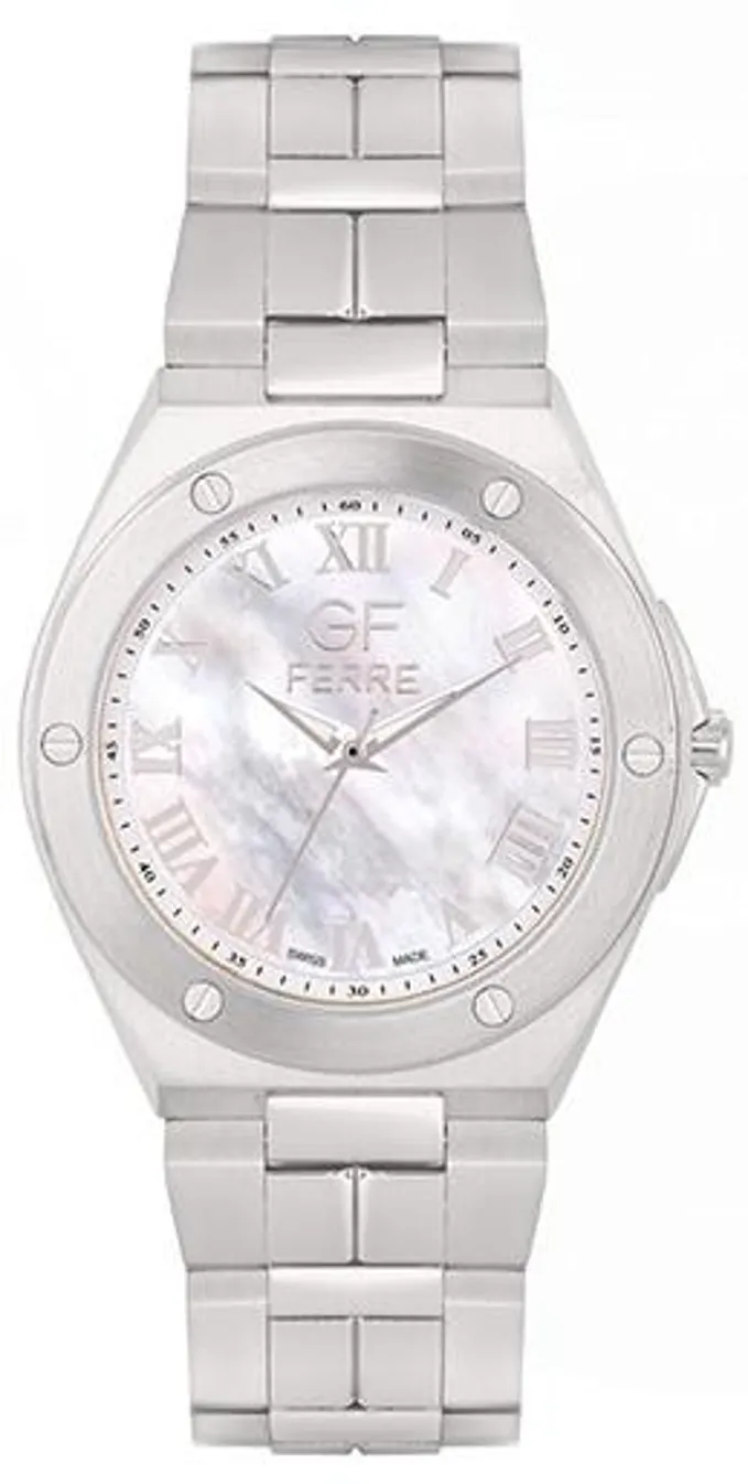 GFSS8070G.webp GF Ferre- Gents- SS Case- White Dial- SS Band - Image 1