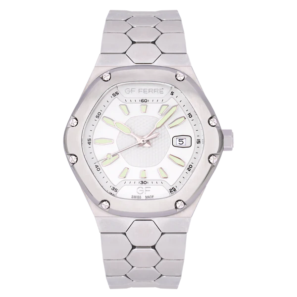 GFSS8088G.webp GF Ferre- Gents- SS Case- Silver Dial- SS Band - Image 1