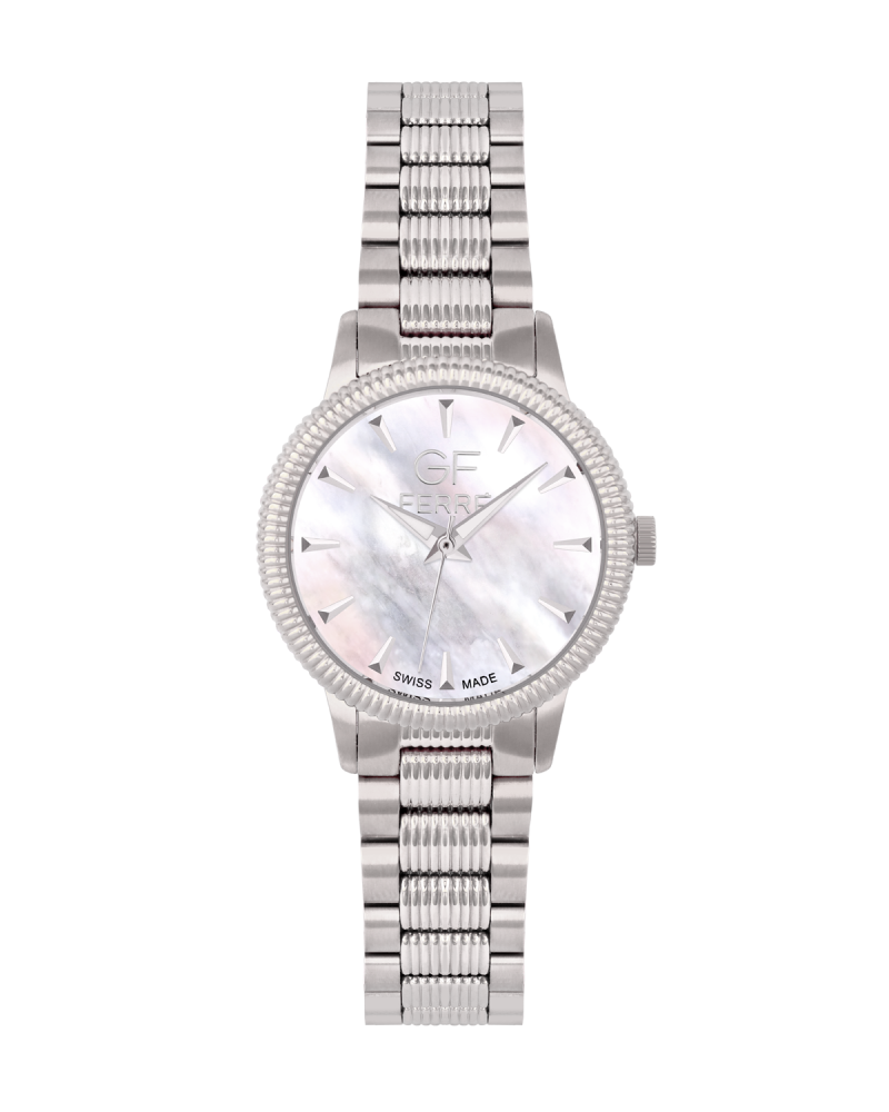 GF Ferre- Ladies- SS Case- MOP Dial- SS Band