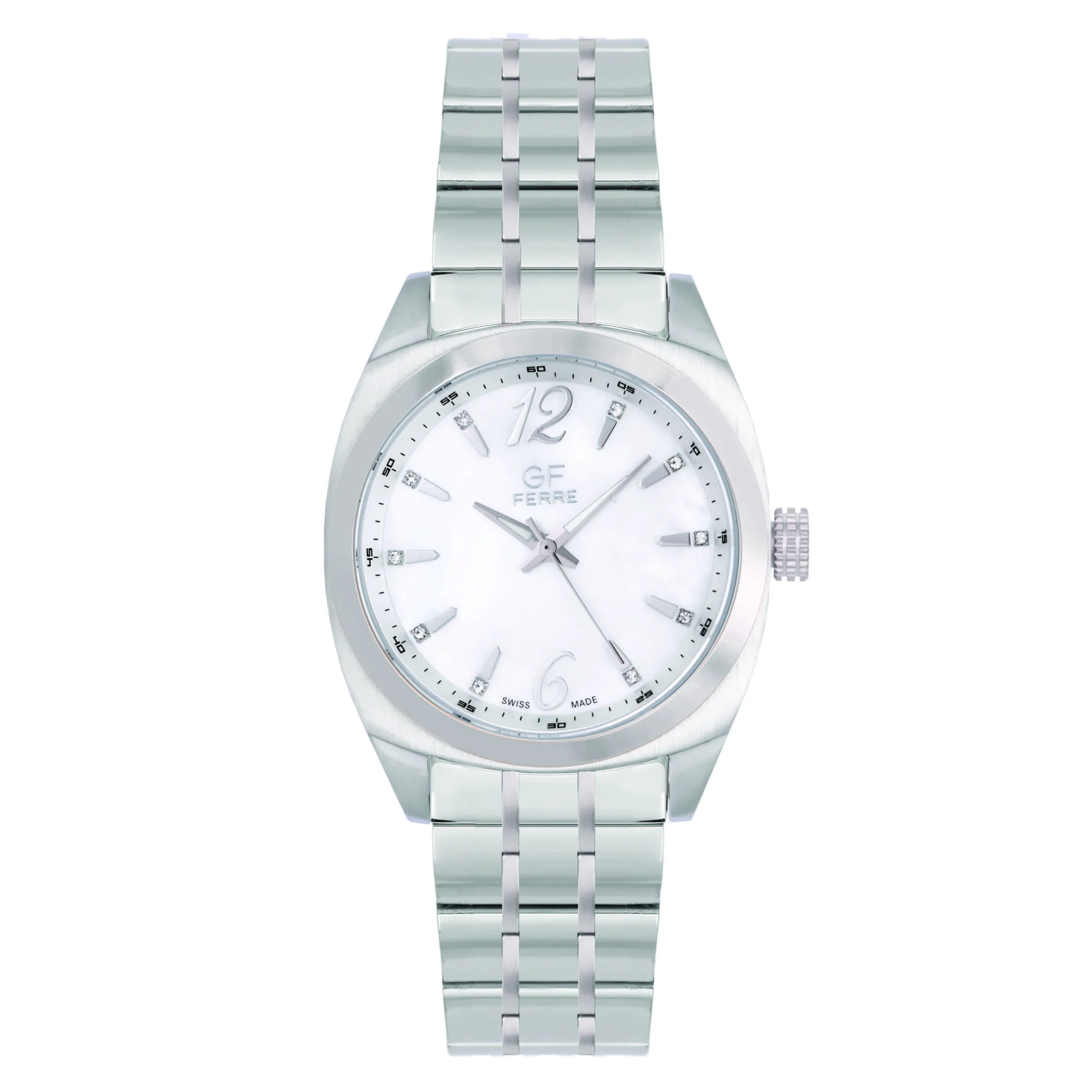 GF Ferre- Gents- SS Case- MOP Dial- SS Band