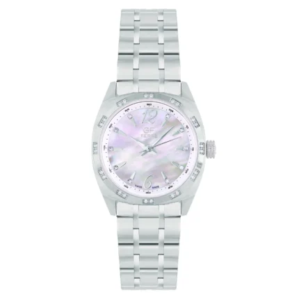 GF Ferre- Ladies- SS Case- MOP Dial- SS Band- CZ