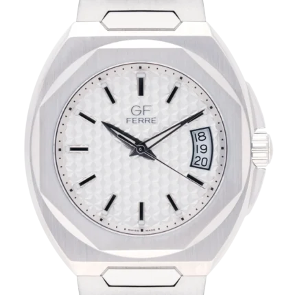 GF Ferre- Gents- SS Case- Silver Dial- SS Band