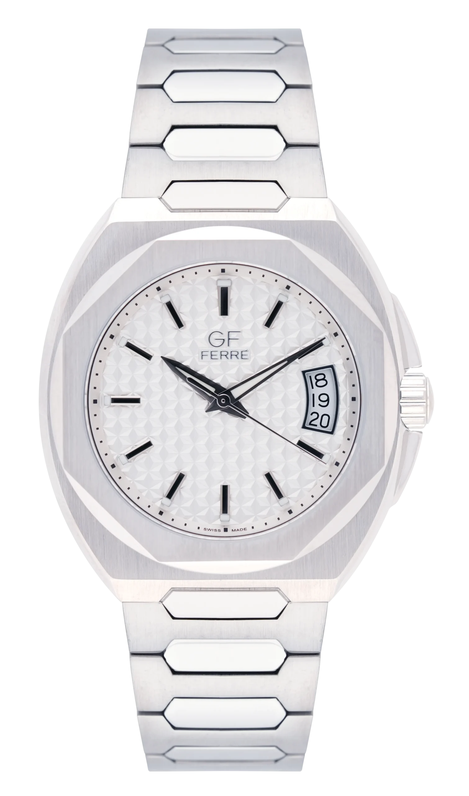 GFSS8969M.webp GF Ferre- Gents- SS Case- Silver Dial- SS Band - Image 1