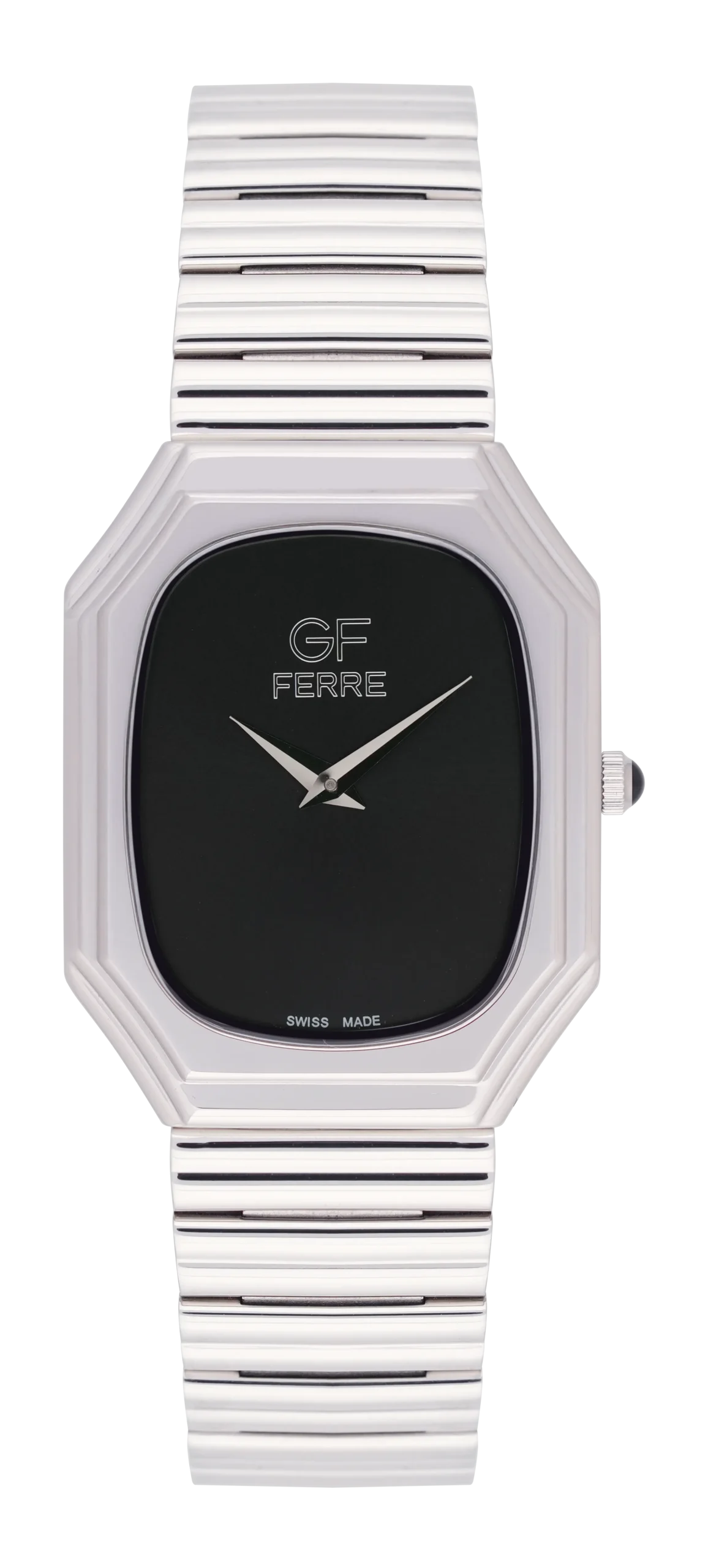 GFSSBK10132G.webp GF Ferre- Gents- SS Case- Black Dial- SS Band - Image 1