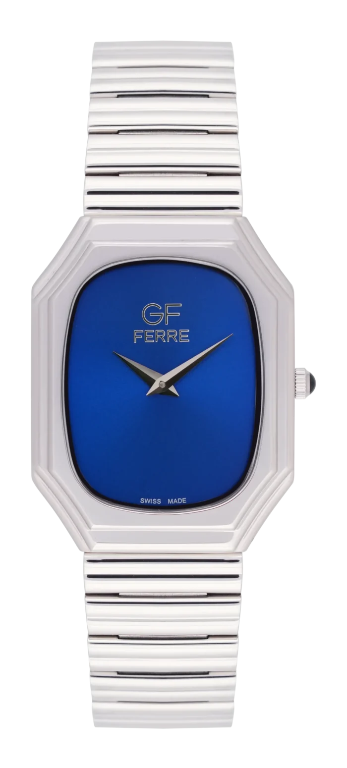 GF Ferre- Gents- SS Case- Blue Dial- SS Band - Image 1