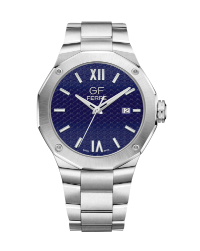 GFSSBU170186G.webp GF Ferre- Gents- SS Case- Blue Dial- SS Band - Image 1