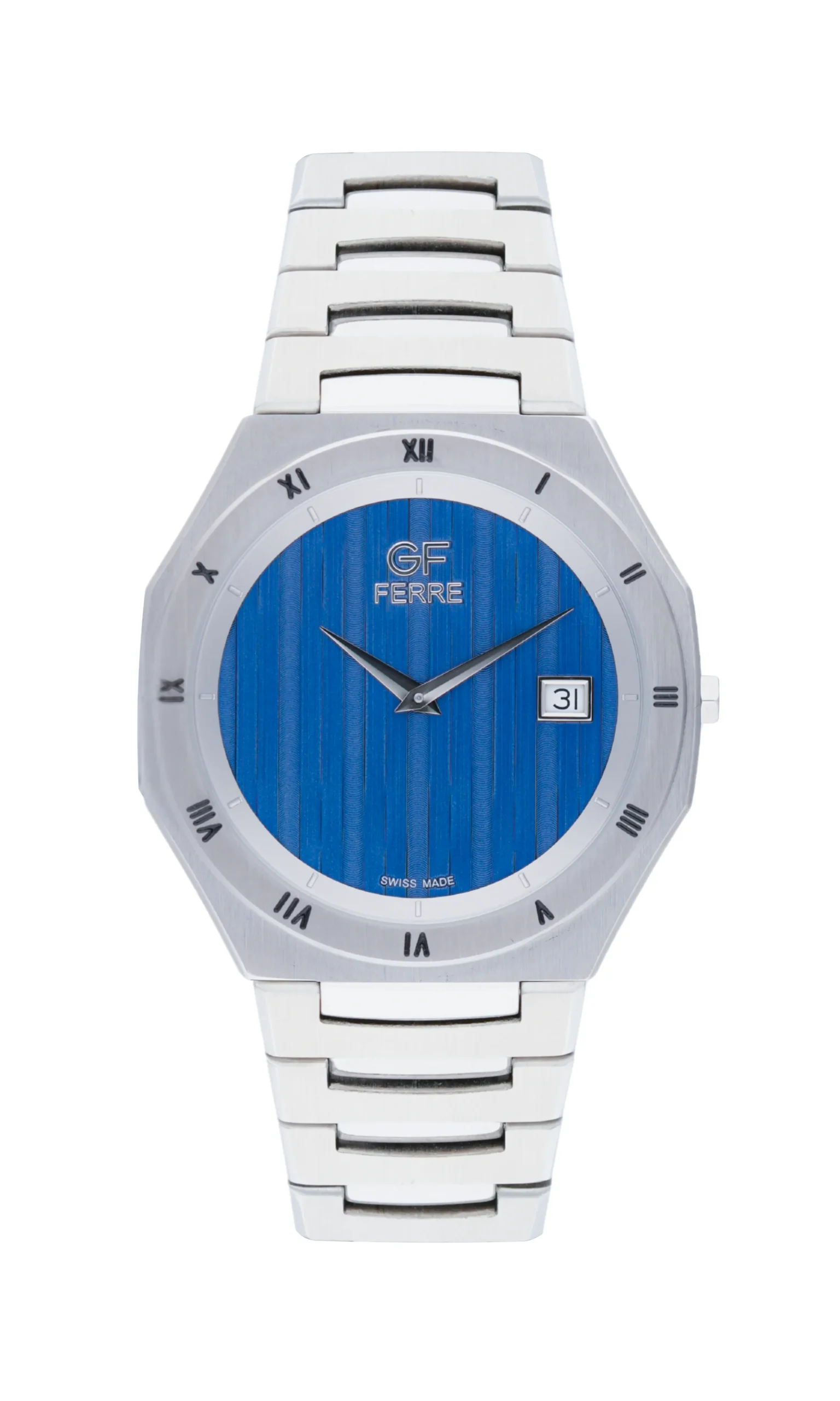 GFSSBU2486G.webp GF Ferre- Gents- SS Case- Blue Dial- SS Band - Image 1