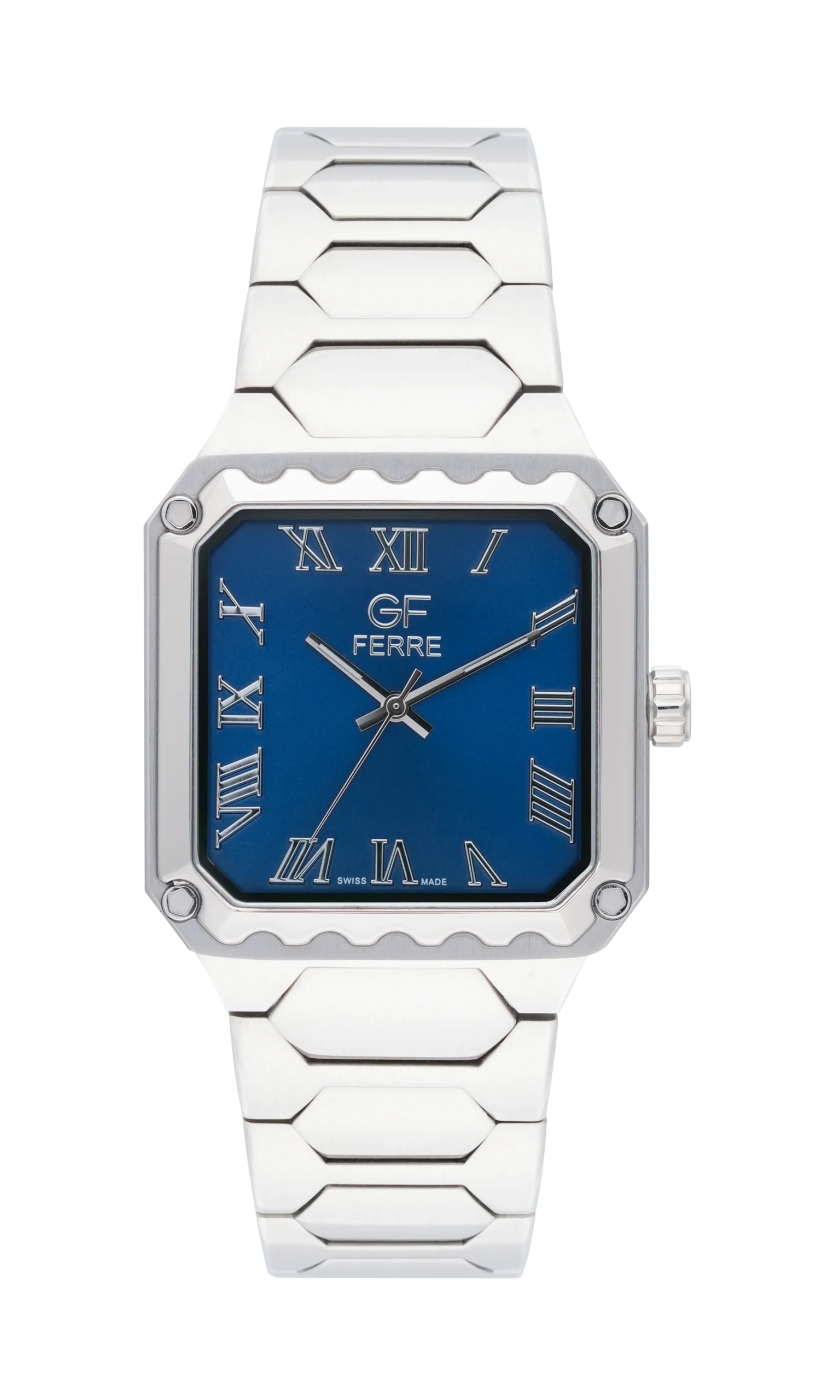 GFSSBU2507.webp GF Ferre- Gents- SS Case- Blue Dial- SS Band - Image 1