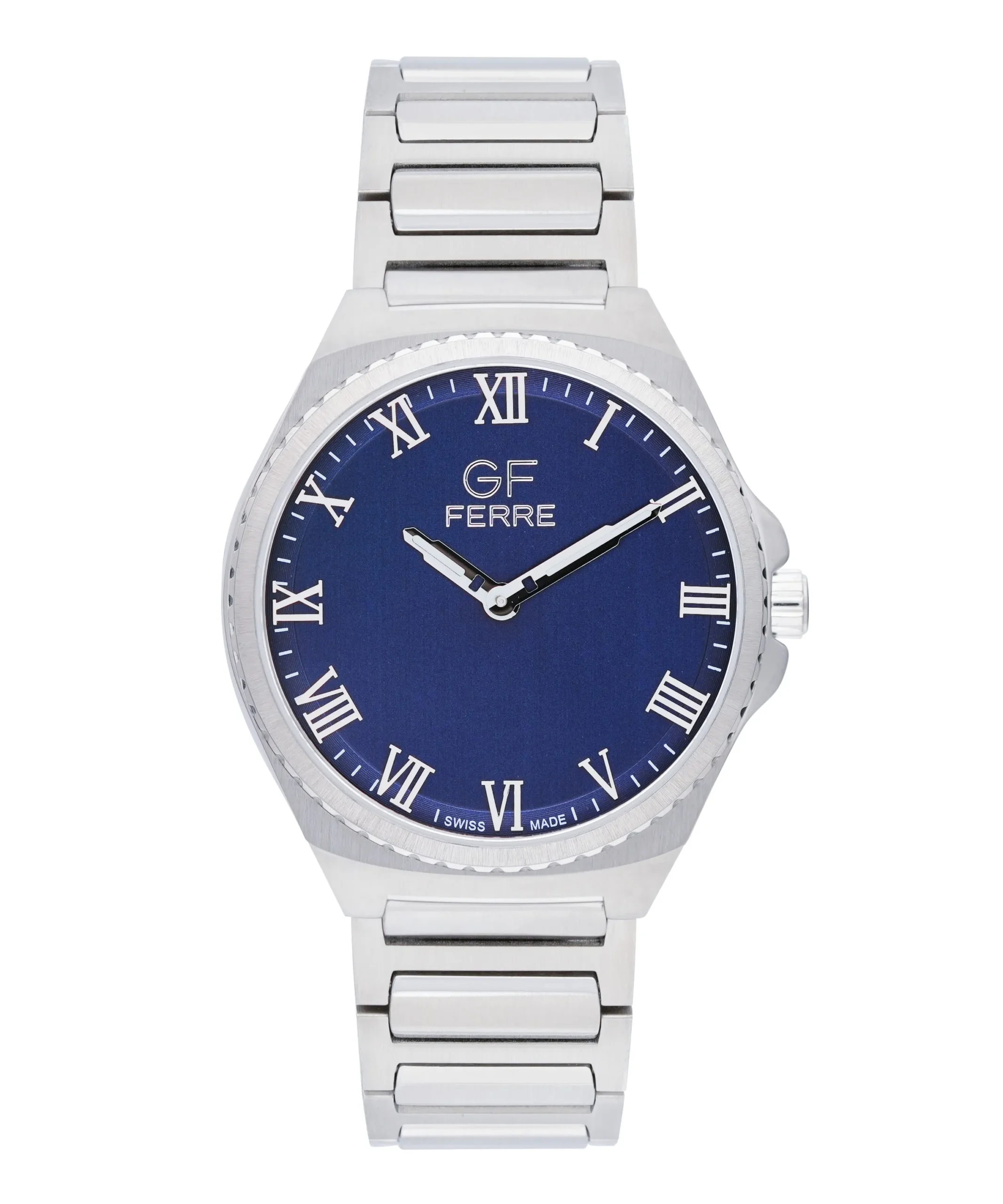 GFSSBU25263G.webp GF Ferre- Gents- SS Case- Blue Dial- SS Band - Image 1