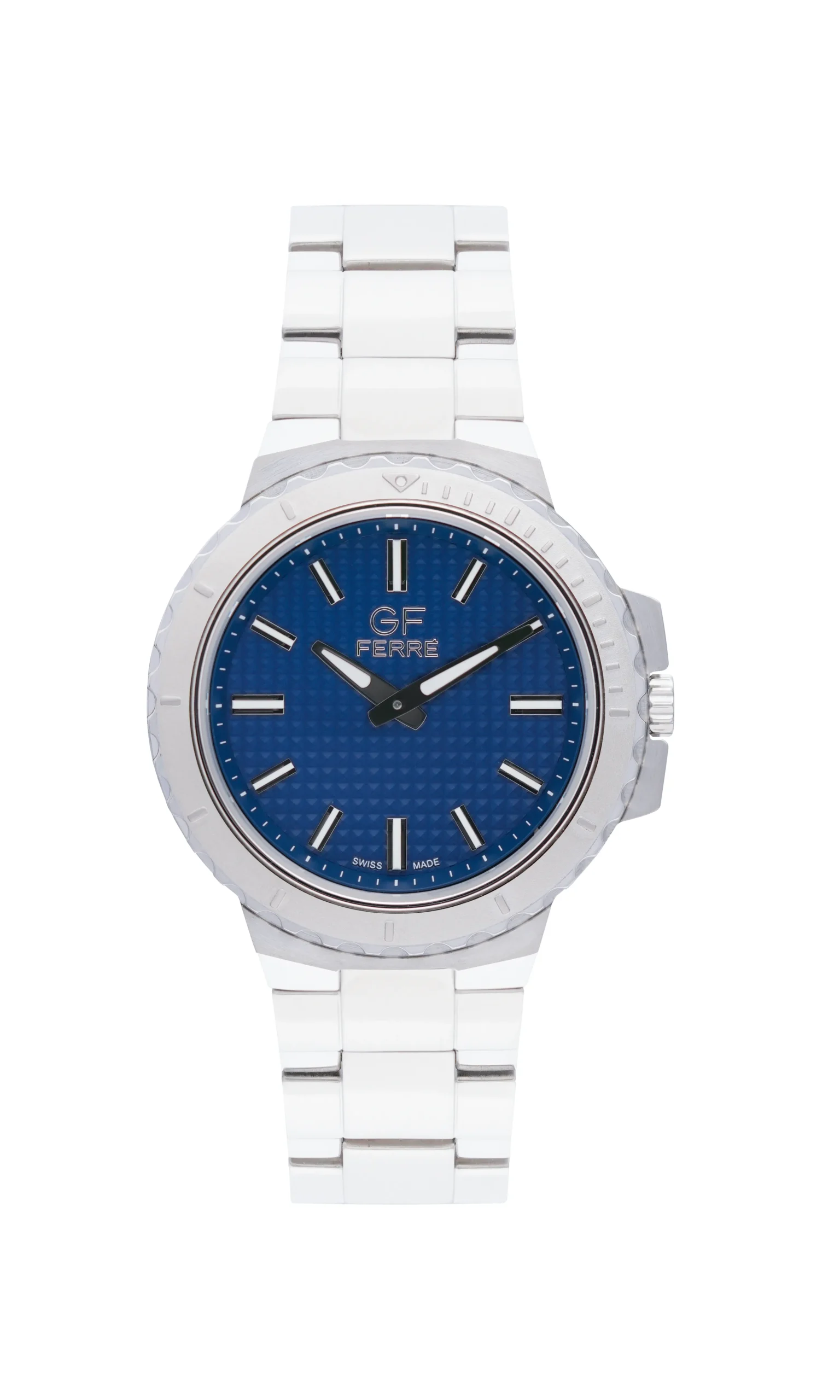 GFSSBU29613M.webp GF Ferre- Unisex- SS Case- Blue Dial- SS Band - Image 1