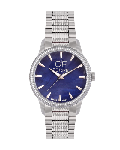 GFSSBU8105G.webp GF Ferre- Gents- SS Case- Blue Dial- SS Band - Image 1