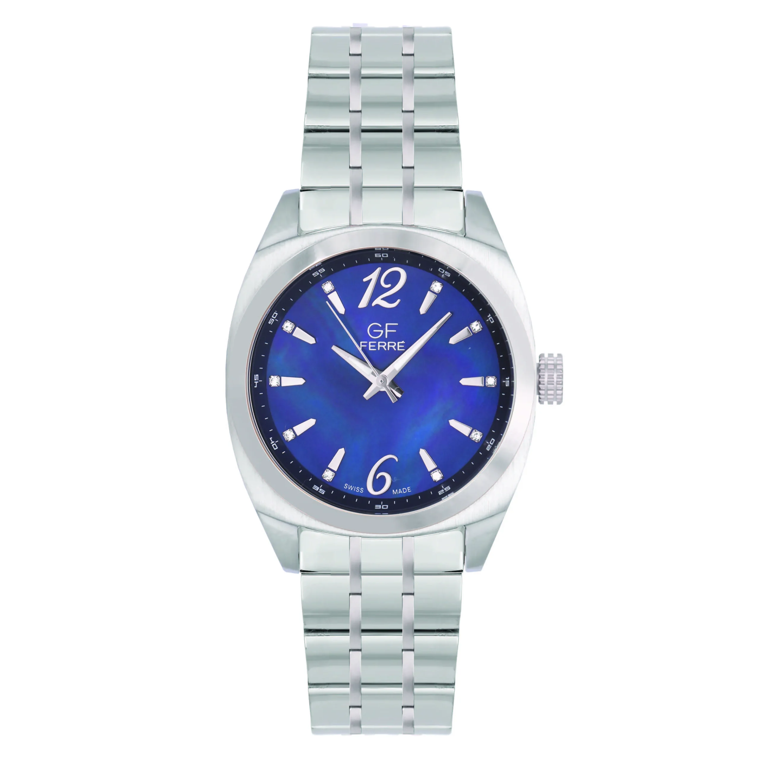GFSSBU8931G.webp GF Ferre- Gents- SS Case- Blue Dial- SS Band - Image 1