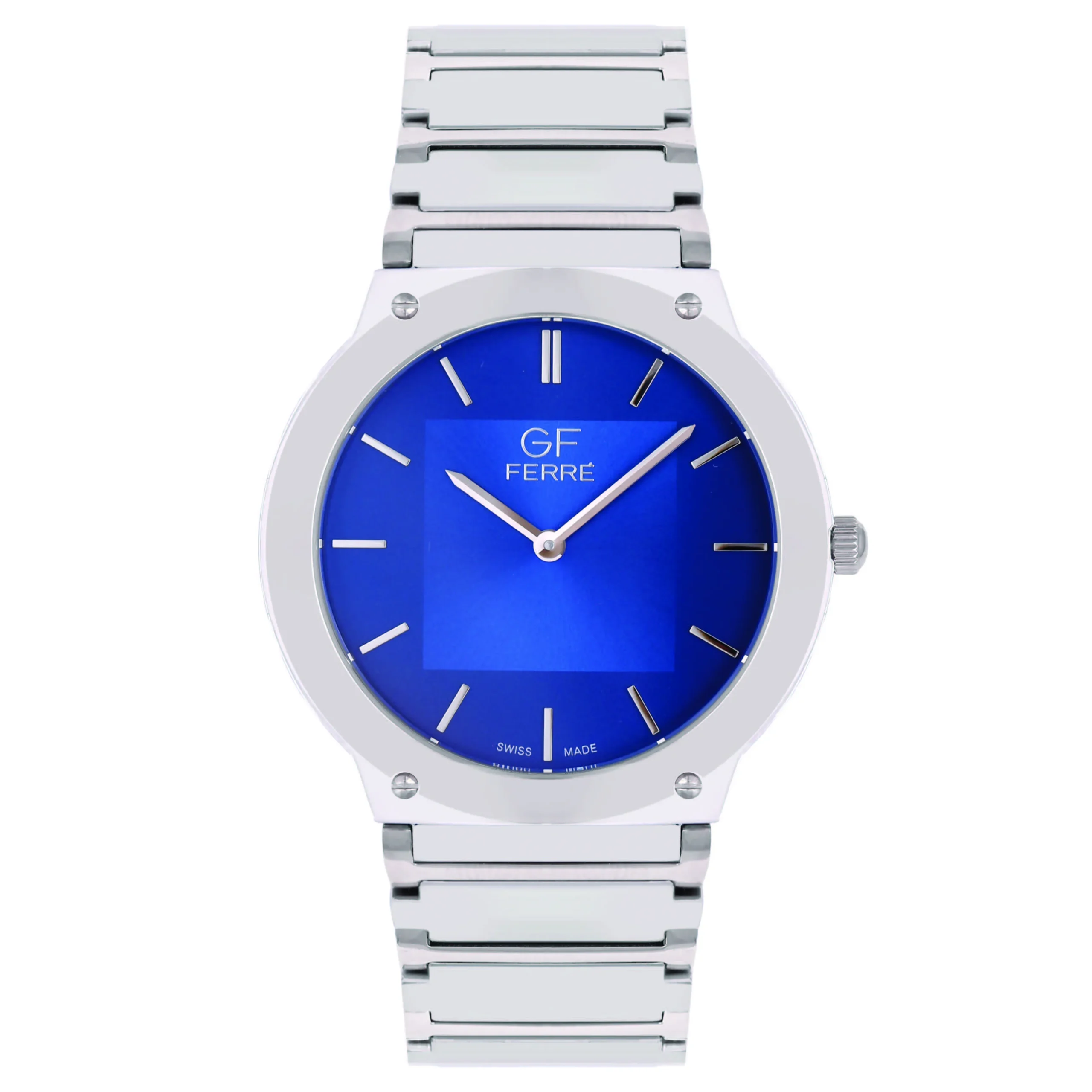 GFSSBU8933G.webp GF Ferre- Gents- SS Case- Blue Dial- SS Band - Image 1
