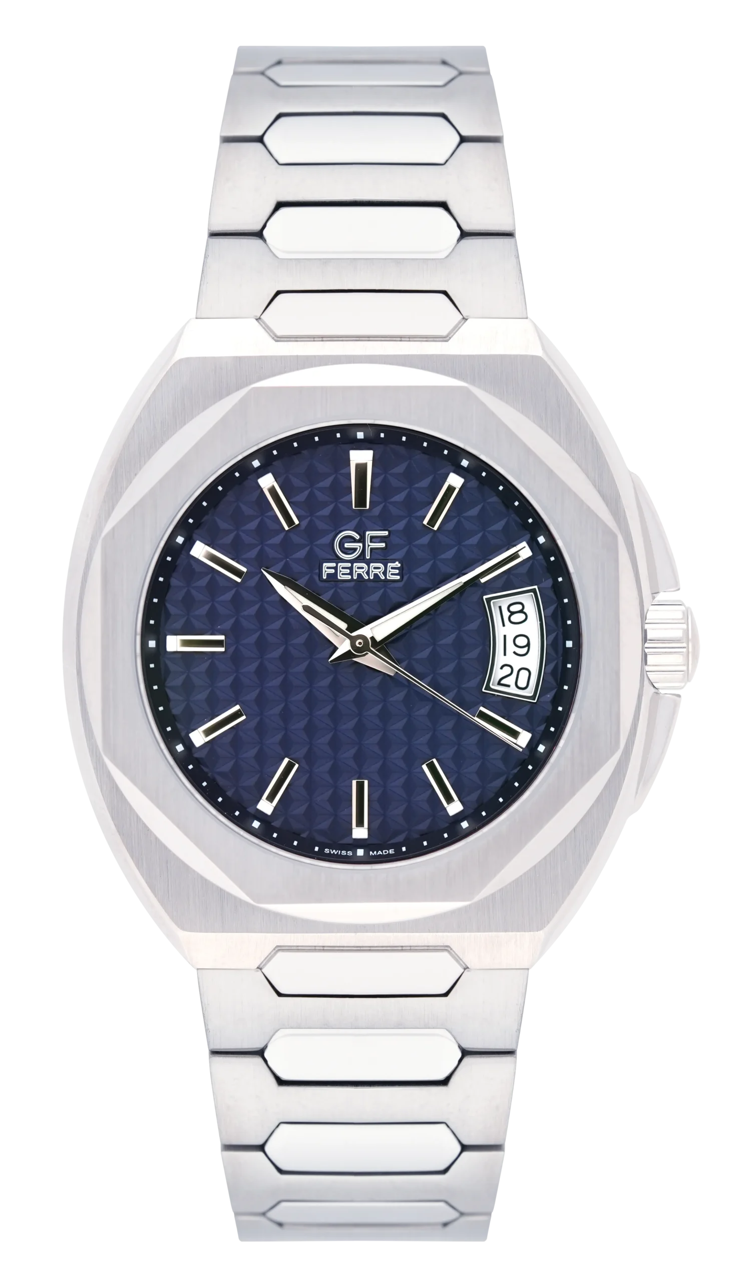 GFSSBU8969M.webp GF Ferre- Gents- SS Case- Blue Dial- SS Band - Image 1
