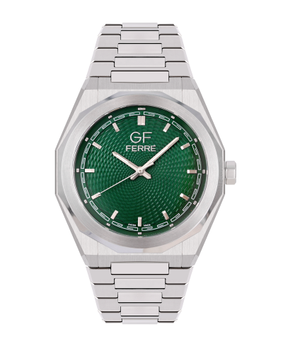 GFSSGN170170G.webp GF Ferre- Gents- SS Case- Green Dial- SS Band - Image 1