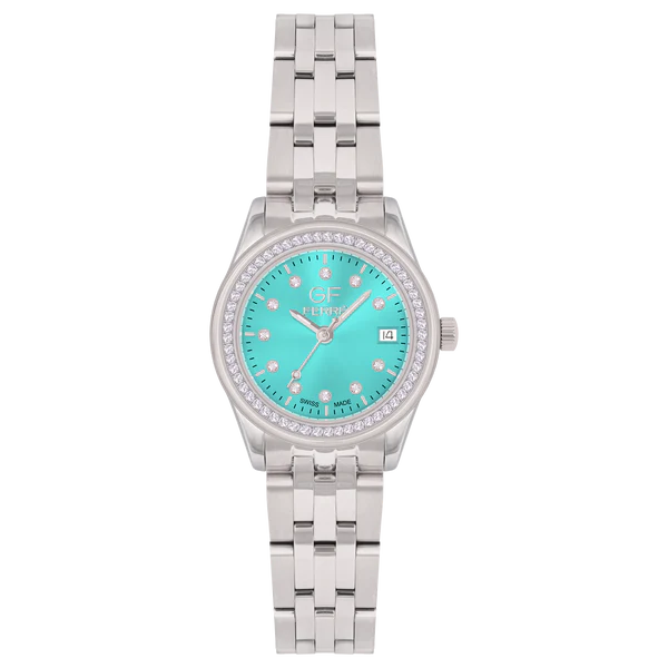 GFSST170029LZ.webp GF Ferre- Ladies- SS Case- Tiffany Dial- SS Band- CZ 55-12 - Image 1