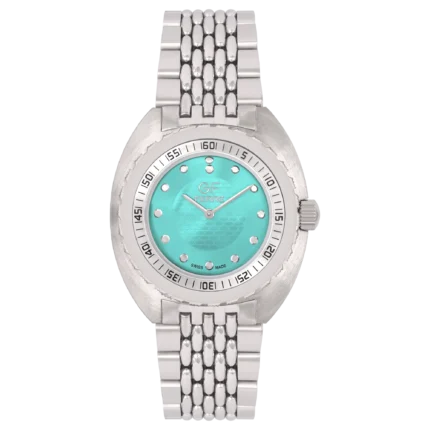 GF Ferre- Gents- SS Case- Tiffany Dial- SS Band