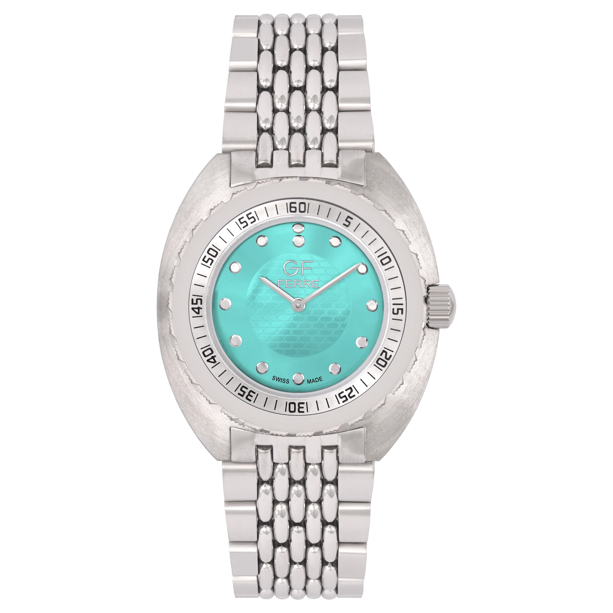 GFSSTF170038G.webp GF Ferre- Gents- SS Case- Tiffany Dial- SS Band - Image 1