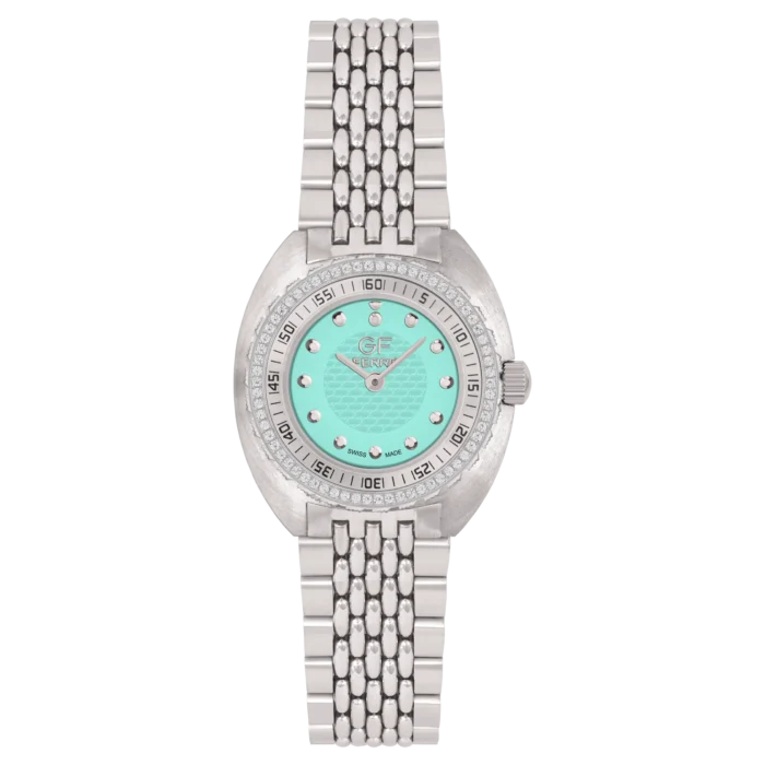 GF Ferre- Ladies- SS Case- Tiffany Dial- SS Band- CZ - Image 1