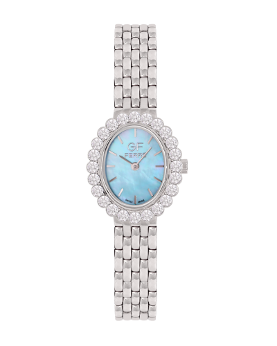 GFSSTF170043LZ.webp GF Ferre- Ladies- SS Case- Tiffany Dial- SS Band- CZ - Image 1