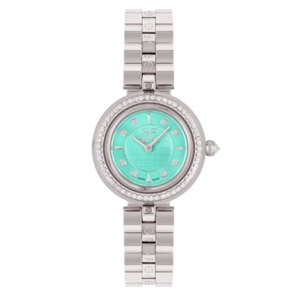 GF Ferre- Ladies- SS Case- Tiffany Dial- SS Band- CZ