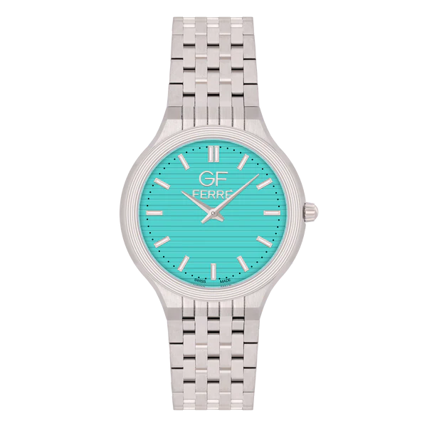 GFSSTF170087G.webp GF Ferre- Gents- SS Case- Tiffany Dial- SS Band - Image 1
