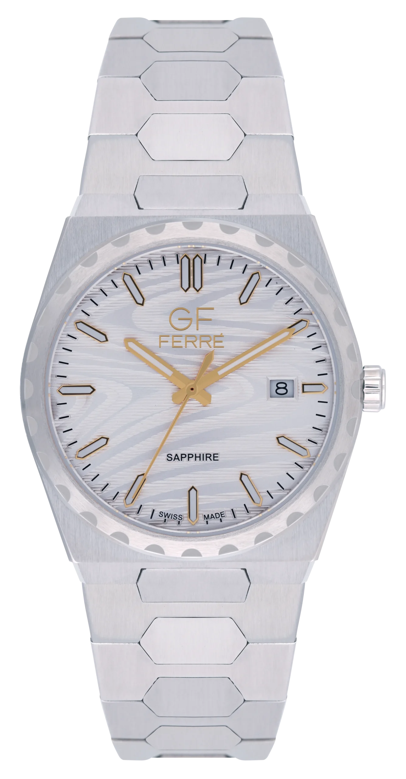 GFSSW122506G.webp GF Ferre- Gents- SS Case- Silver Dial- SS Band - Image 1