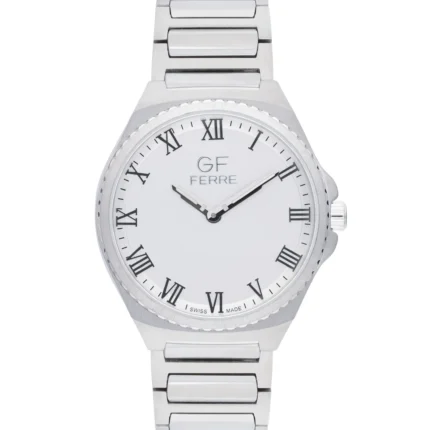GF Ferre- Gents- SS Case- Silver Dial- SS Band